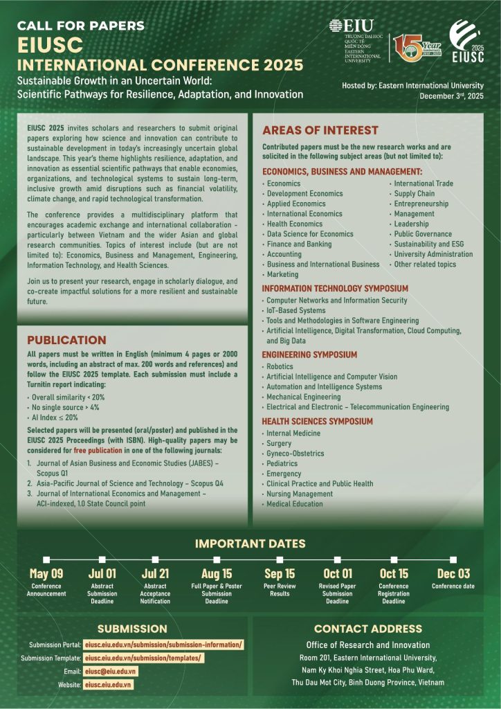 Call for papers – EIUSC International Conference 2025