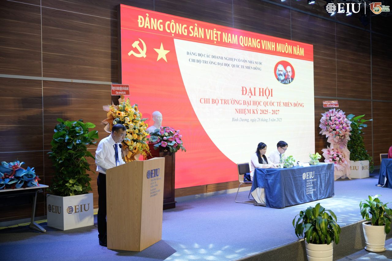 Đại hội chi bộ Trường Đại học Quốc tế Miền Đông nhiệm kỳ 2025-2027