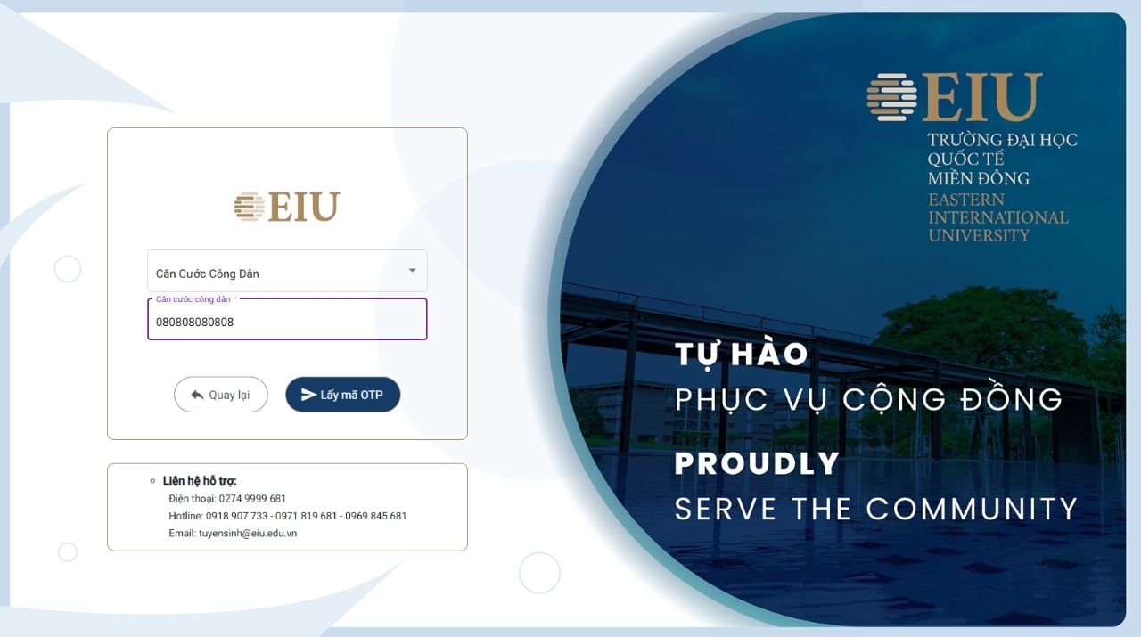 Hướng dẫn cập nhật tài khoản tư vấn tuyển sinh online